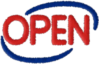  Neon Open Sign U2013 Imperial Headwear Circle Png Open Sign Png