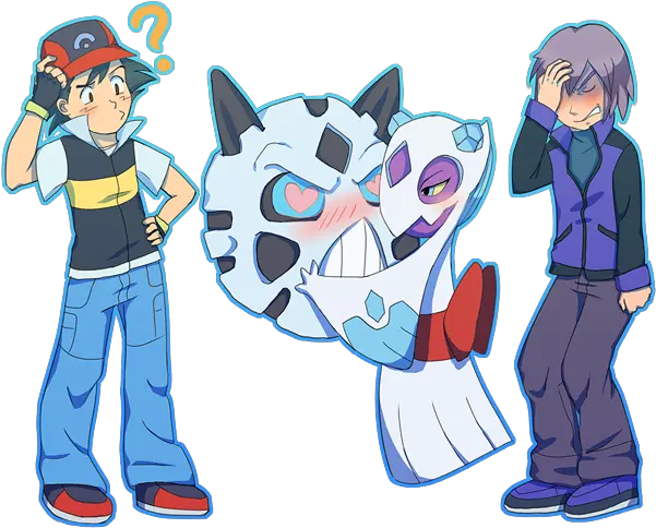  Download Paul X Ash Pokemon In Love Pokemon Paul X Ash Png Pokemon Ash Png