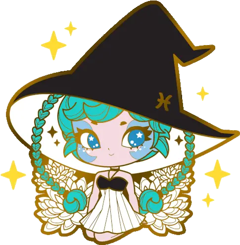  Zodiac Witch Sticker Zodiac Witch Shourimajo Discover Anime Halloween Cute Witch Git Png Witch Icon Tumblr