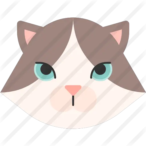  Ragdoll Cat Cartoon Png Cat Nose Png