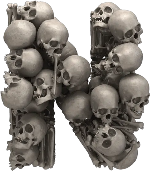  Font For Halloween Typography Design Fruit Png 3d Skull Png