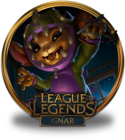  Gnar Dino Icon League Of Legends Gold Border Iconset Fazie69 Dino Gnar Png Dino Icon