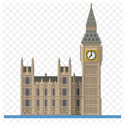  Big Ben And Houses Of Parliament Icon Big Ben Flat Design Png Big Ben Transparent