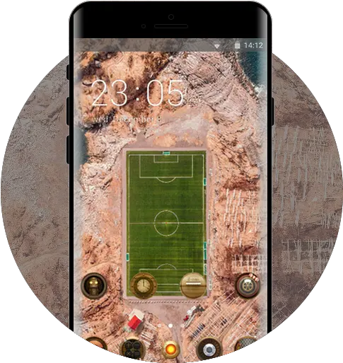  Football Field Theme Free Android U2013 U Launcher 3d Camera Phone Png Football Field Icon