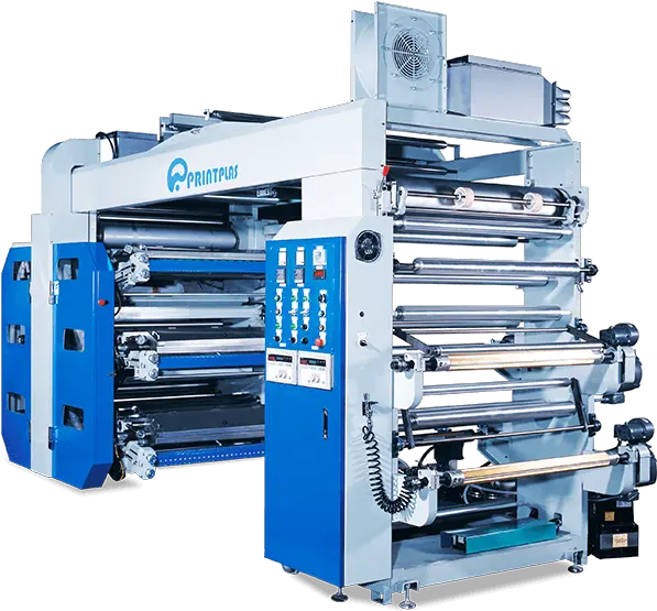  6 Color Flexo Printing Machine Printplas Machinery Png Metal Plate