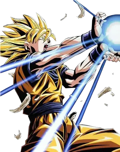  Super Saiyan Goku Kamehameha By Fmadbzfans D4s5vuz Goku Super Saiyan Goku Kamehameha Png Super Saiyan Goku Png