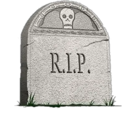  Rip Headstone Side View Transparent Png Gravestone No Background Rip Png