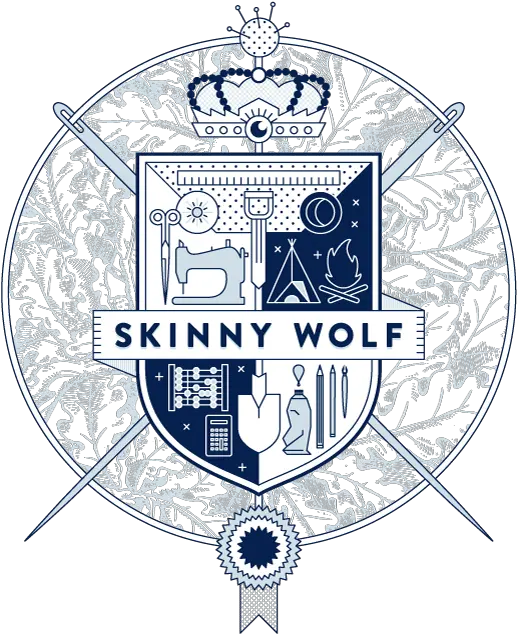  Skinny Wolf Logo Illustration Png Wolf Logo