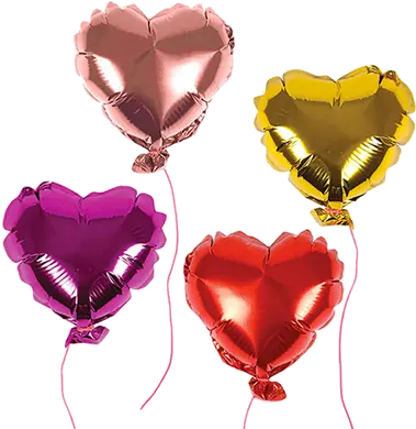  Mini Love Heart Foil Balloon Set By Meri Meri Mini Love Heart Balloon Png Heart Balloon Png