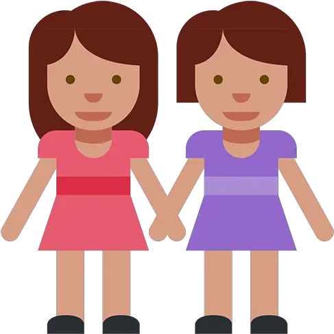  Two Women Holding Hands Id 10606 Emojicouk Santa Maria De Montserrat Abbey Png Holding Hands Png