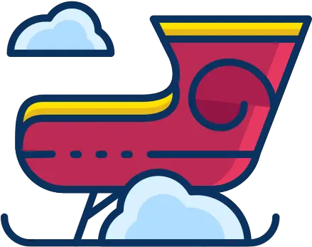  Christmas Transportation Transport Winter Santa Sleigh Icon Icon Png Sleigh Png
