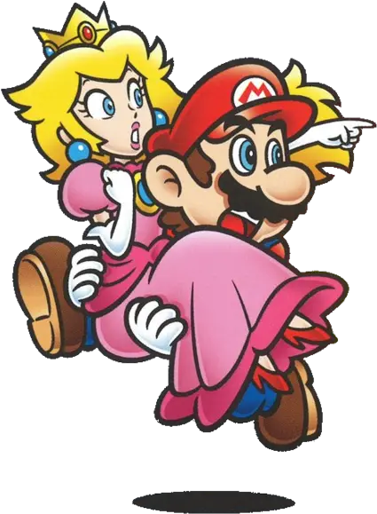  Mario Peach Mario Y Peach Super Mario Art Png Princess Peach Png