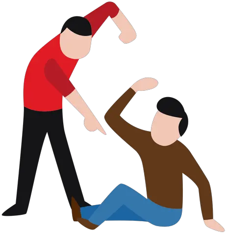  Vandal Character Beating Up Man Transparent Png U0026 Svg Hombre Golpeando Dibujo Up Png