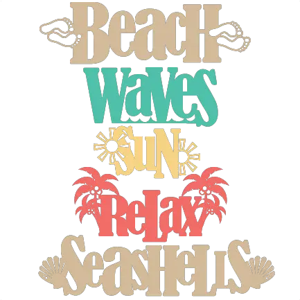  Beach Word Titles Svg Scrapbook Cut File Cute Clipart Files Beach Word Png Beach Silhouette Png