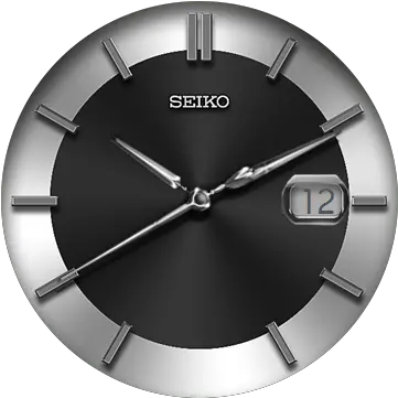  Seiko Black Silver Seiko Png Watch Face Png