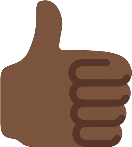  Thumbs Up Emoji With Dark Skin Tone Black Thumbs Up Emoji Png Thumbs Up Emoji Png