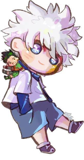  Killua And Tiny Gon Alg Tiny Gon And Killua Png Killua Transparent