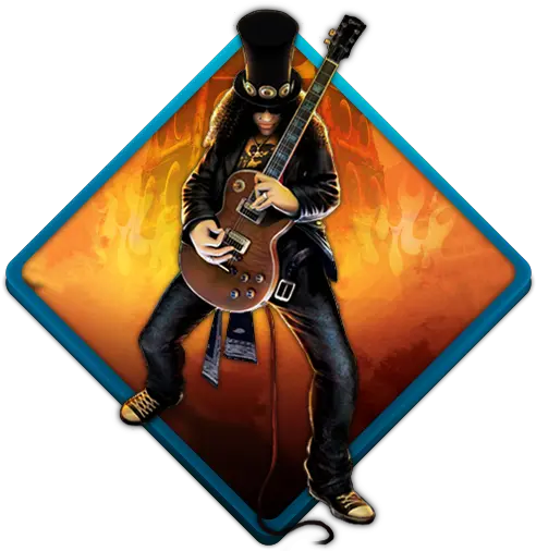  Slash Guitar Icon Png Clipart Image Iconbugcom Guitar Hero 3 Guitar Icon Png