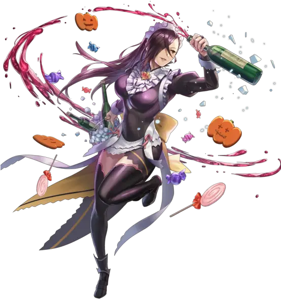  Filekagero Beverage Ninja Btlface Cwebp Fire Emblem Fire Emblem Heroes Kagero Maid Png Ninja Face Png