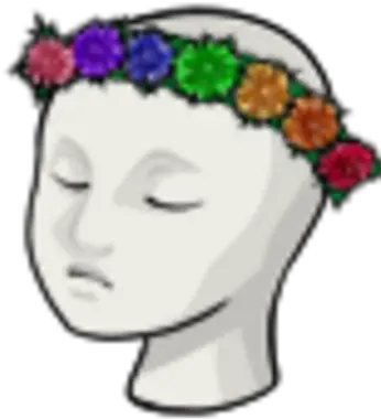  Giant Dandelion Flower Crown Hairstyle Png Flower Crowns Png