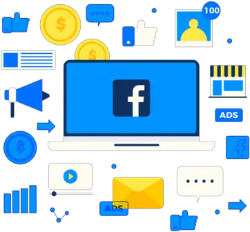  Facebook Advertising Do Ads Work True North Social Vertical Png Facebook Ads Icon