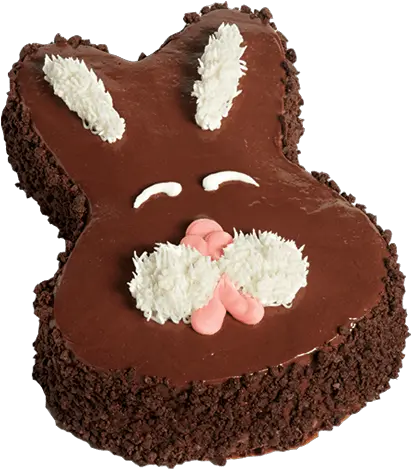  Chocolate Bunny Ice Cream Cake Carvel Shop Chocolate Easter Bunny Cake Png Chocolate Bunny Png