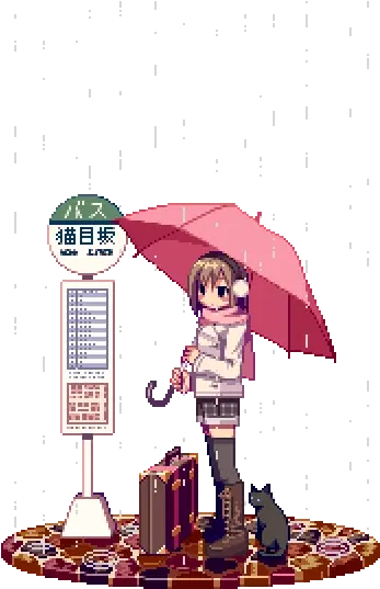  Animated Gif About Girl In Camonn Png Rain