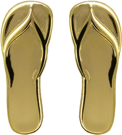  Flip Flop Slippers Pins Gold Shine Png