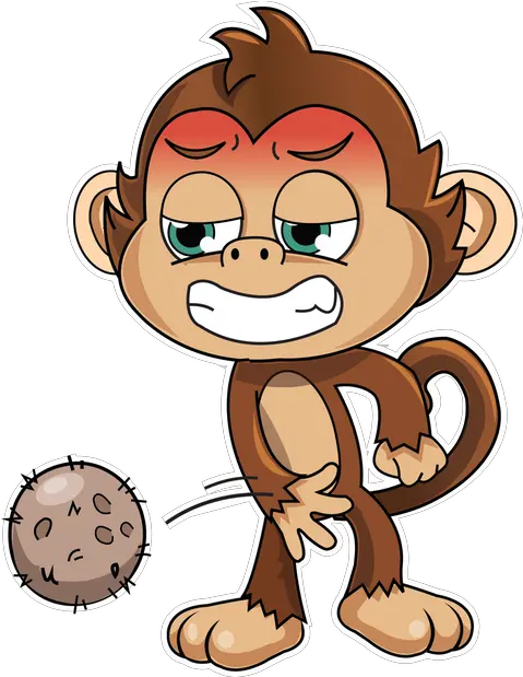  Cute Monkey Stickers Messages Sticker 11 Clipart Full Size Animated Pictures Of Animals Png Cute Monkey Png