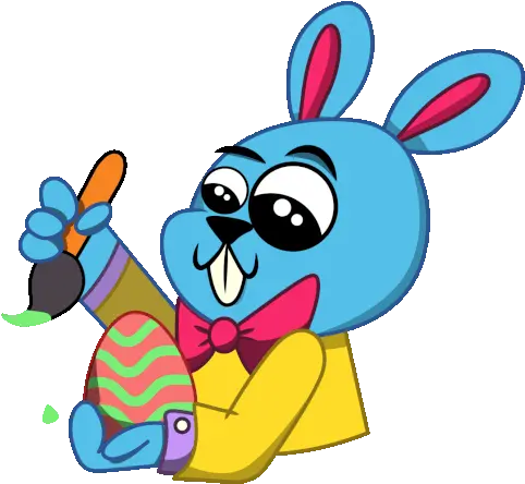  Happy Easter Bunny Sticker Happy Easter Easter Easter Bunny Egg Gifs Transparent Png Easter Buddy Icon