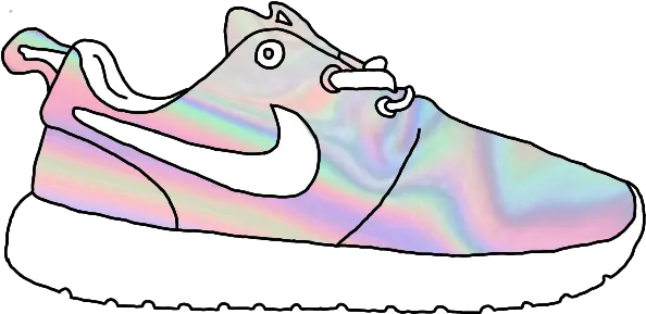  Holo Nike Shoes Trainers Sticker By Y A N Pink Nike Shoe Sticker Png Nike Check Png