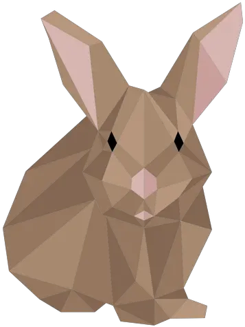  Rabbit Muzzle Bunny Ear Low Poly Transparent Png U0026 Svg Rabbit Poly Art Bunny Ears Transparent