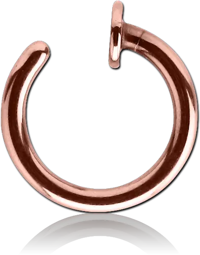  Rose Gold Pvd Coated Surgical Steel Grade 316l Open Nose Nose Piercing Png Nose Ring Png