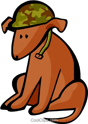  Dog In Army Helmet Royalty Free Vector Clip Art Illustration Army Dog Clipart Png Army Helmet Png