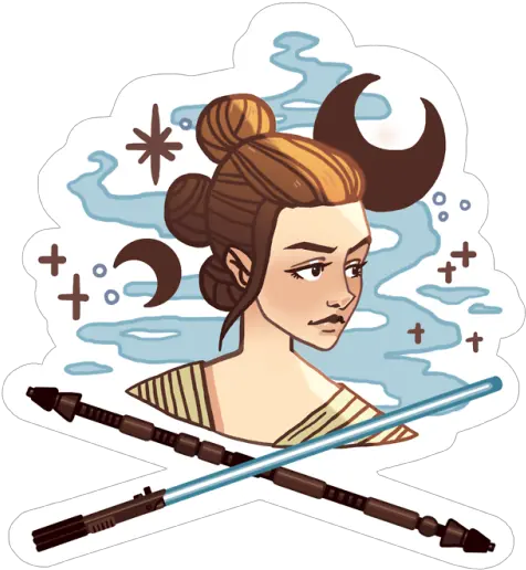  Leia Organa Png Star Wars Designs From An Upcoming Sticker Rey Star Wars Clipart Emperor Palpatine Png