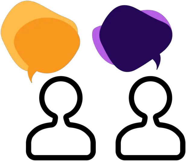  Downloa Transparent Background Conversation Clipart Png Two People Talking Icon