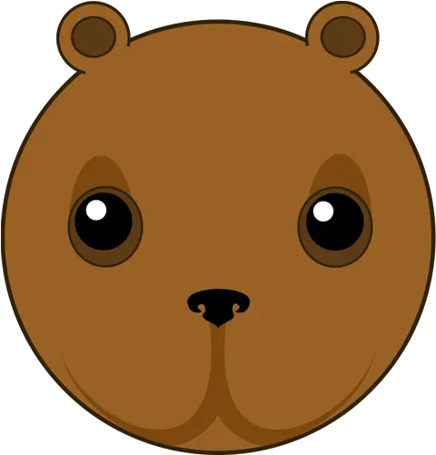  Cute Bear Head Vector Illustration Free Svg Clip Art Animal Head Cute Png Animal Head Png