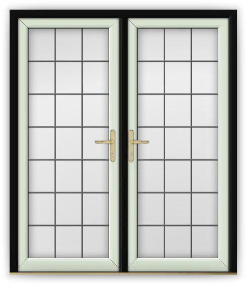  Black And White French Doors Shji Png White Door Png