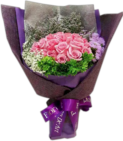  Sarang Hae Bouquet Garden Roses Png Purple Rose Png