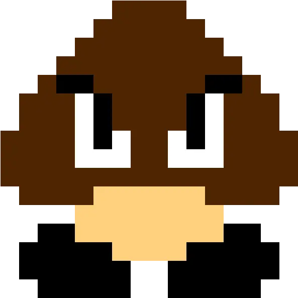  Pixilart Pixel Mario Goomba By Lordvortech Super Mario Bros Goomba Png Pixel Mario Transparent