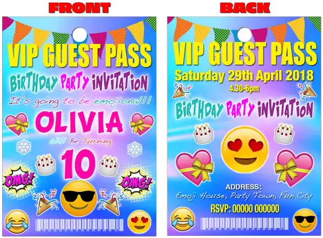  Birthday Emoji Smiley Face Hearts Vip Guest Party Pass Lanyard Grandwazoodesign Clip Art Png House Emoji Png