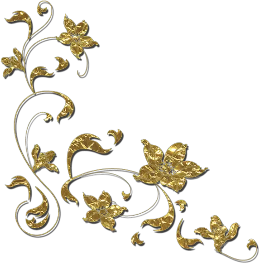  Golden Flower Transparent U0026 Png Clipart Free Download Ywd Border Transparent Background Gold Gold Transparent Background