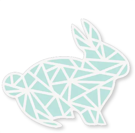  Geometric Easter Bunny Svg Cut Files Scrapbook File Domestic Rabbit Png Easter Bunny Ears Png