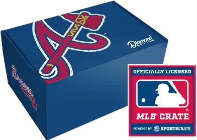  Atlanta Braves Diamond Crate From Major League Baseball Logo Png Atlanta Braves Logo Png