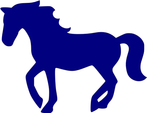  Navy Blue Horse 2 Icon Free Navy Blue Animal Icons Horse Silhouette Png Horse Png