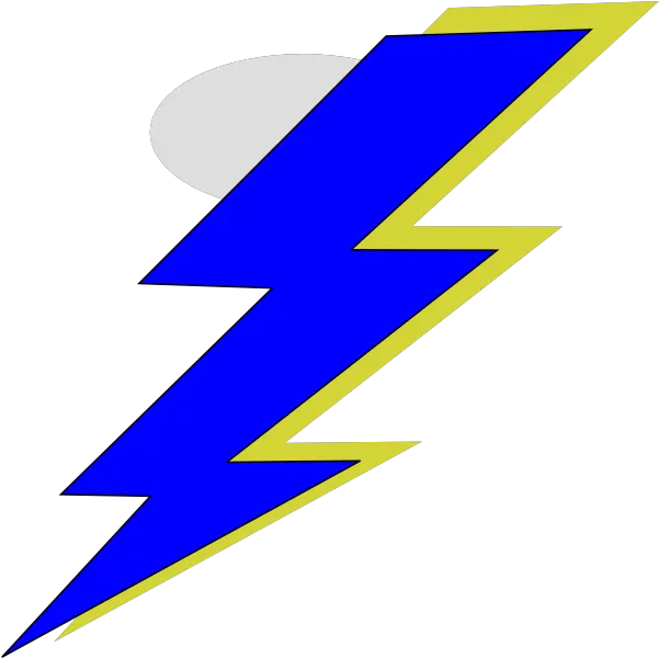  Download Blue And Yellow Lightning Bolt Full Size Png Thunder Png Lightning Bolt Png