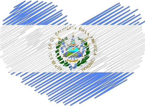  El Salvador Heart Flag El Salvador Flag Heart Png El Salvador Flag Png