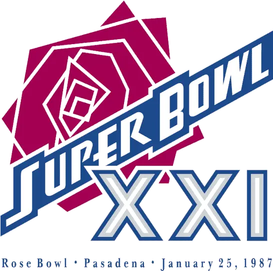  Super Bowl Primary Logo National Football League Nfl Super Bowl Xxi Png Ny Giants Logo Clip Art