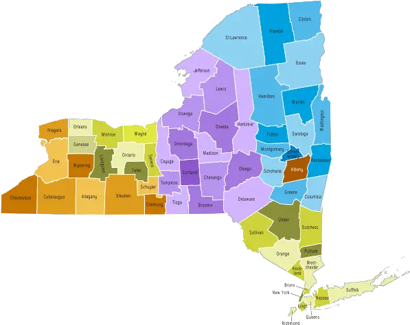  New York State Natural Resource Map New York Map Transparent Png New York State Png