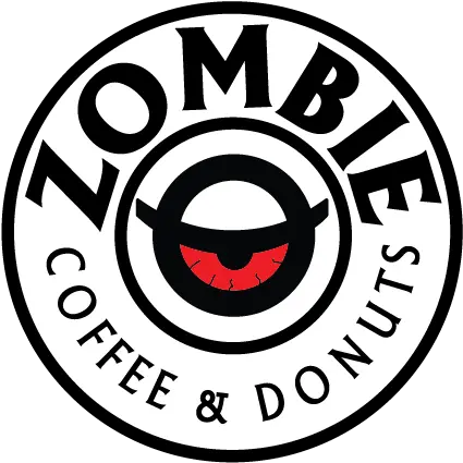  Zombie Coffee Donuts Circle Png Donut Logo